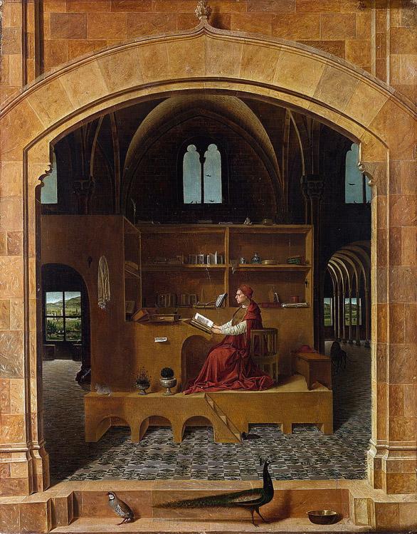 Antonello da Messina St Jerome in His Study (mk08) France oil painting art